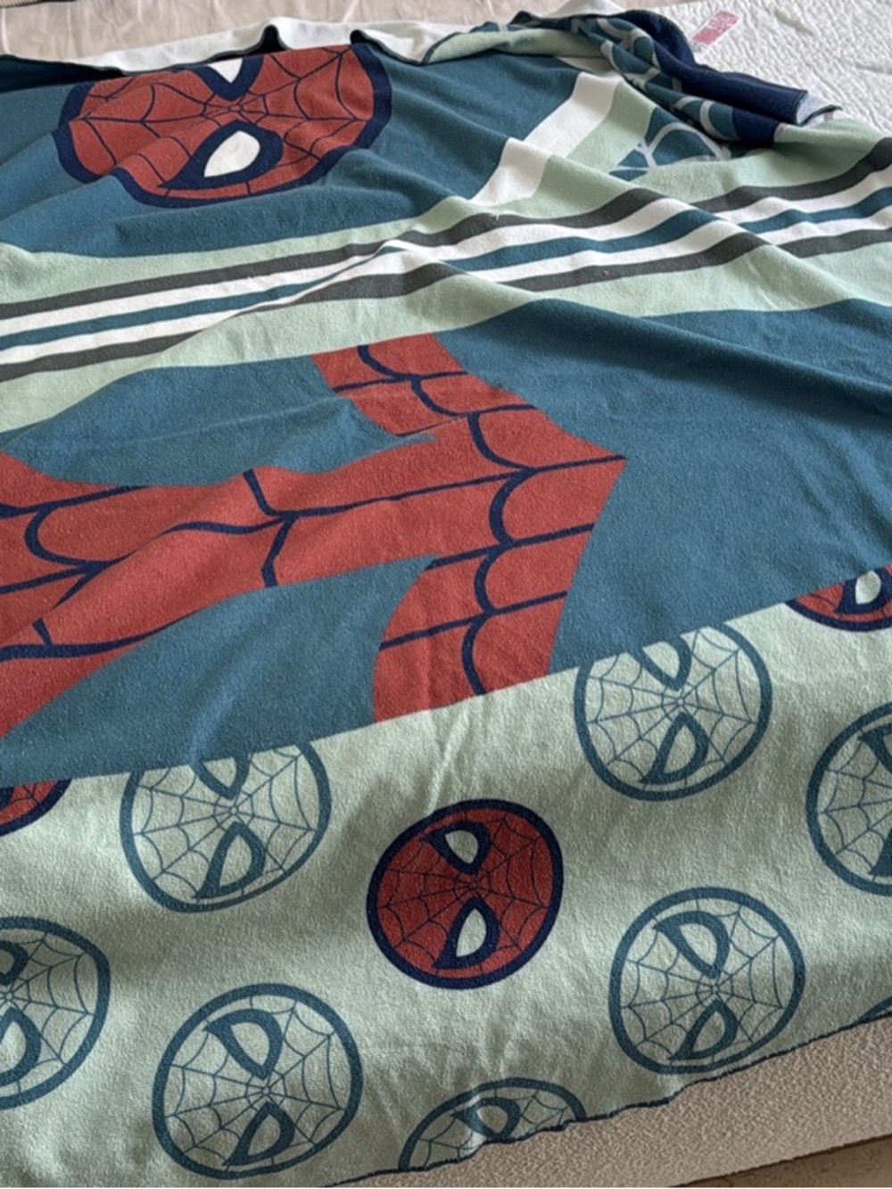 Pottery Barn Kids Spider-Man Swim Coverup - Blue & Red